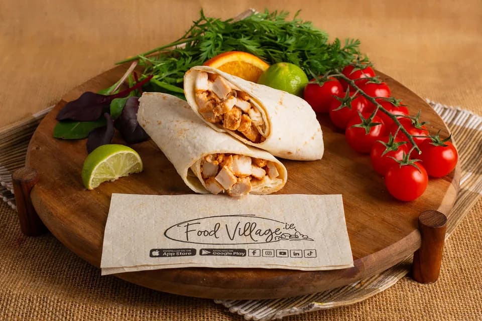 Cajun chicken wrap
